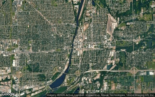 Aerial view of Joliet, Illinois