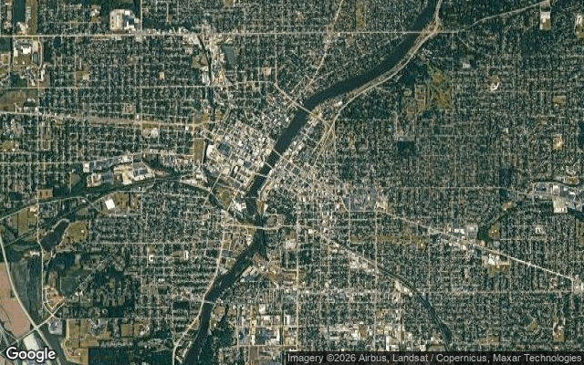 Aerial view of Rockford, Illinois