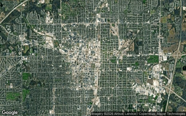 Aerial view of Springfield, Illinois