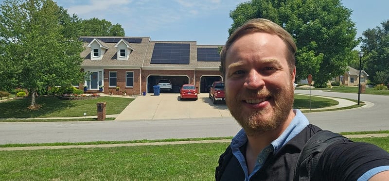 Suburban solar installation